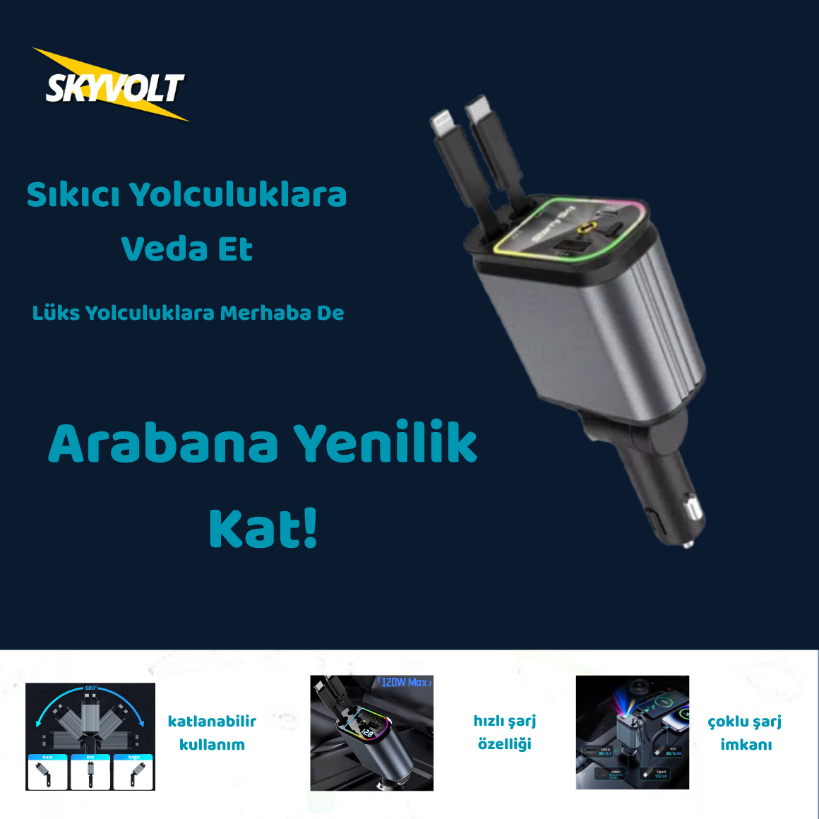 SkyVolt™ Araç Şarj Aleti